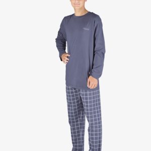 MOŠKA PIŽAMA, 100% bombaž, siva